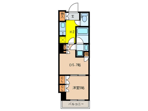 ﾊﾟｰｸｱｸｼｽ滝野川ﾗ ﾌﾞﾘｰｽﾞの物件間取画像